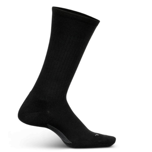 Feetures Men's Ultra-Light Wide Crew Sock - Black