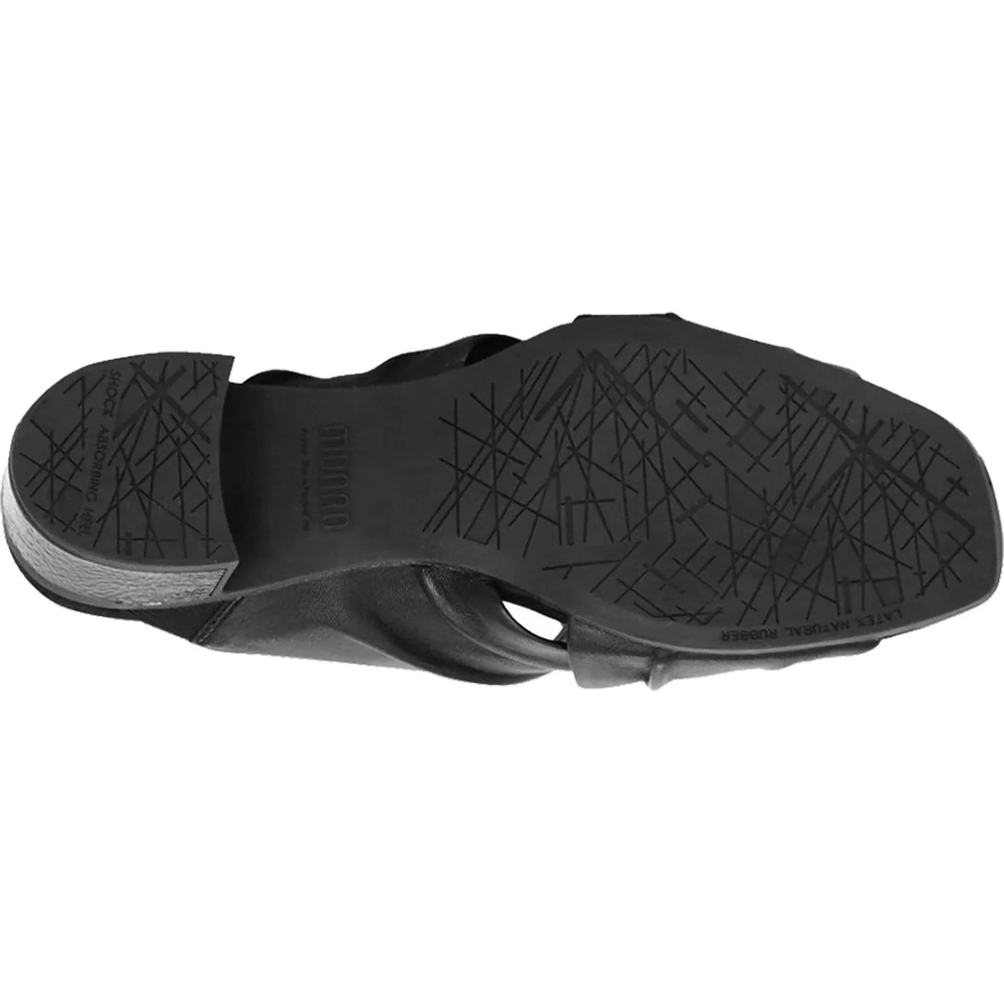 Munro Women's Lee Open Toe Sandal - Black Lamb Leather
