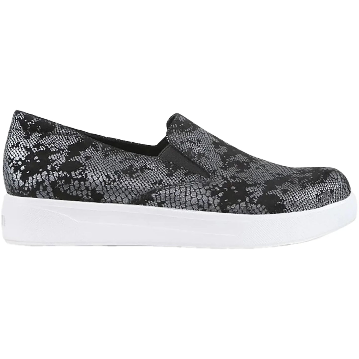 Munro Women's Lennox Slip-On Sneaker - Black Snake Print Suede