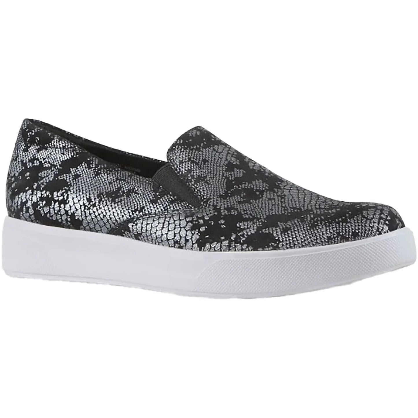 Munro Women's Lennox Slip-On Sneaker - Black Snake Print Suede