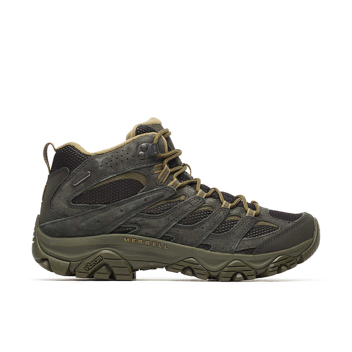 Merrell Men's Moab 3 Mid Waterproof Boots - Black/Beluga