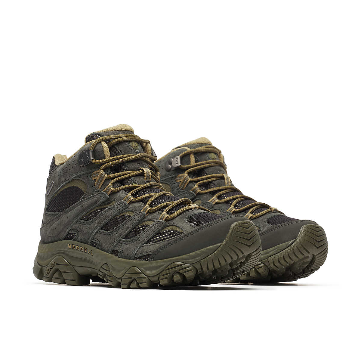 Merrell Men's Moab 3 Mid Waterproof Boots - Black/Beluga