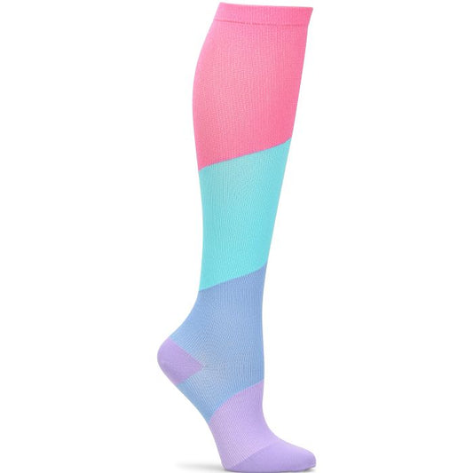 Nurse Mates Women's Compression Socks - Color Block Bright
