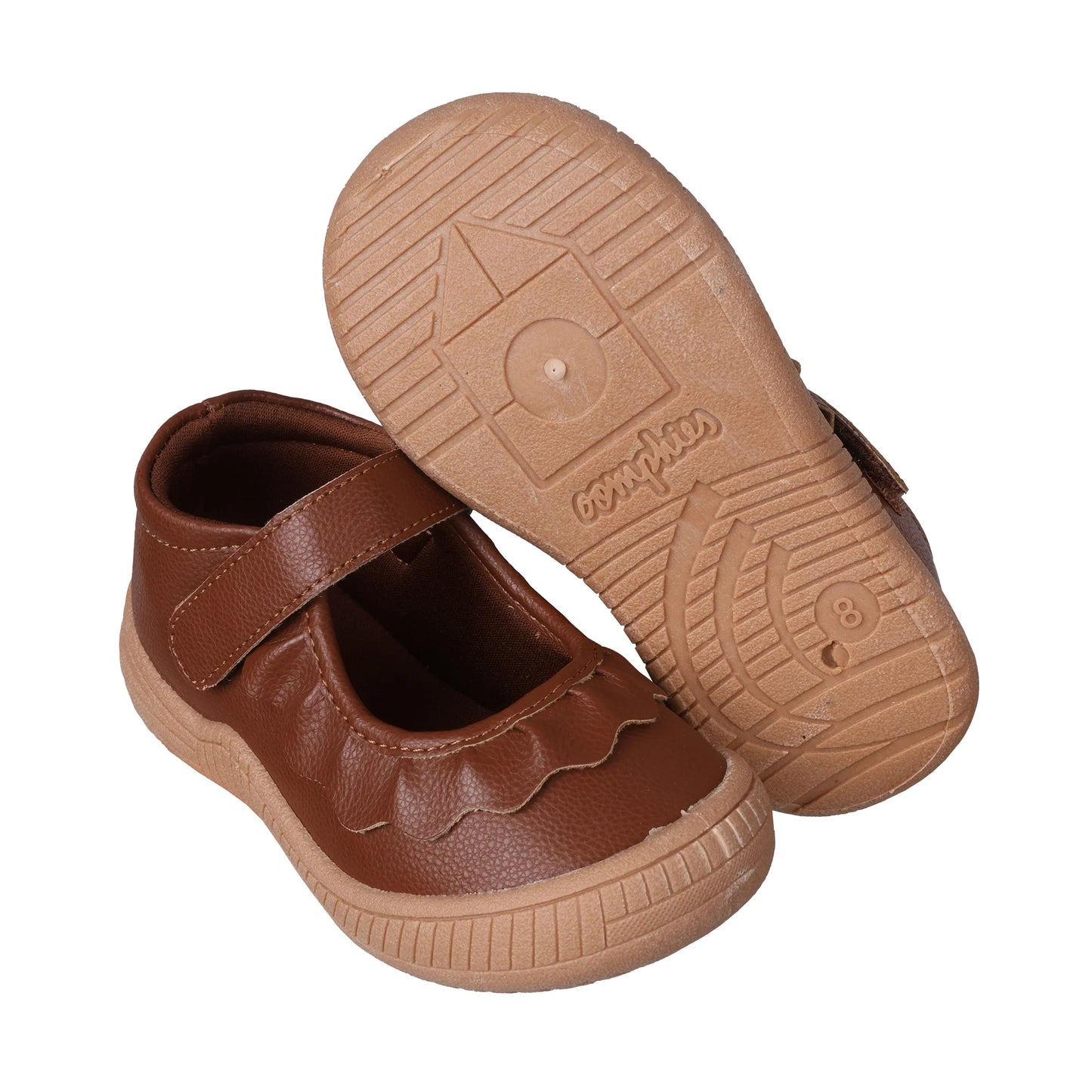 Oomphies Girls' (Sizes 5-3) Amina Mary Jane - Brown