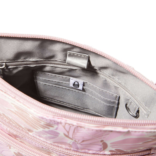 Baggallini Modern Pocket Cross - Pink Butterfly