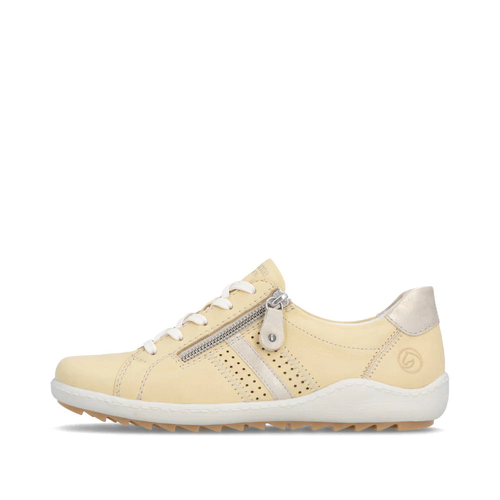 Remonte by Rieker Liv 17 Side Zip Sneaker - Sun/Muschel