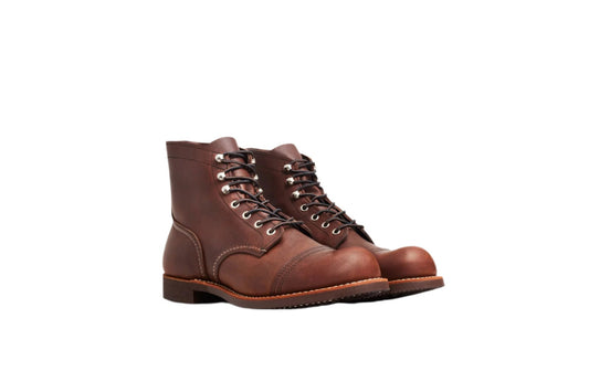 Red Wing Men's Iron Ranger Round Toe Boots - Amber