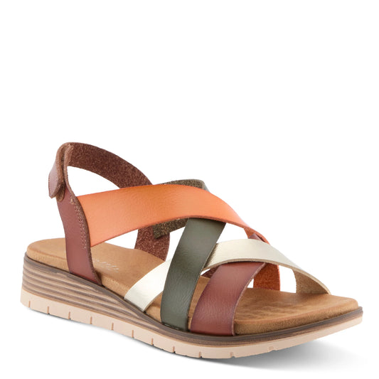 Patrizia by Spring Step Women's Samir Sandals - Brown Multi