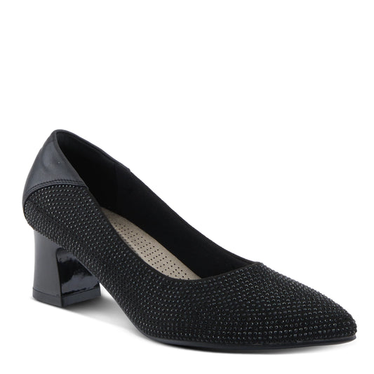 Patrizia by Spring Step Seena Block Heel Pumps - Black