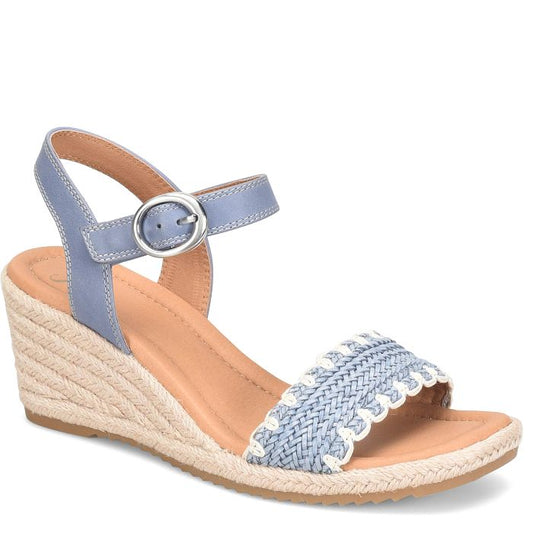 Sofft Women's Inez Wedge Sandal - Zante Blue