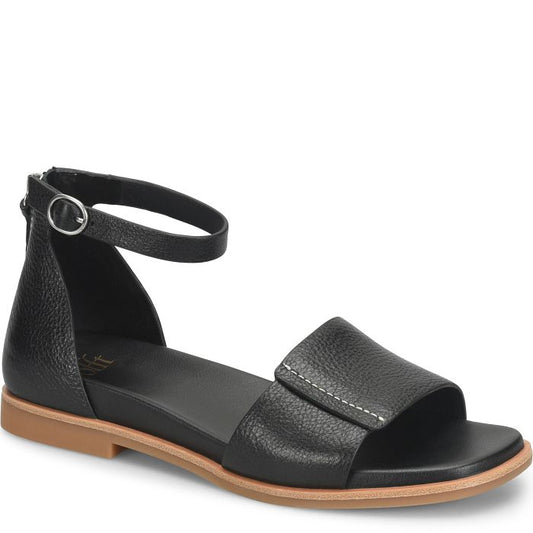 Sofft Women's Reyna Back Zip Sandals - Black