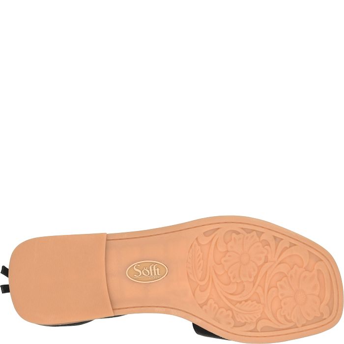 Sofft Women's Reyna Back Zip Sandals - Black