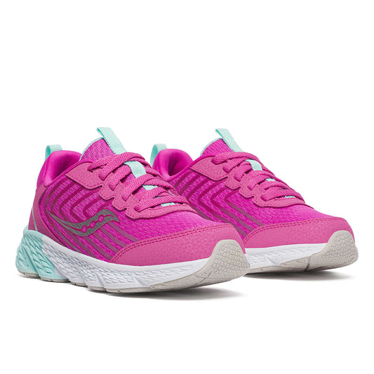 Saucony Big Kid's Wind 3.0 Lace Sneaker - Pink