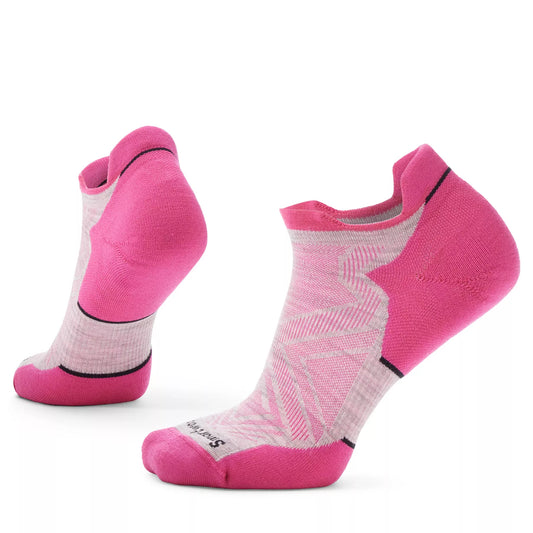 Smartwool Run Low Ankle Sock - Ash/Power Pink