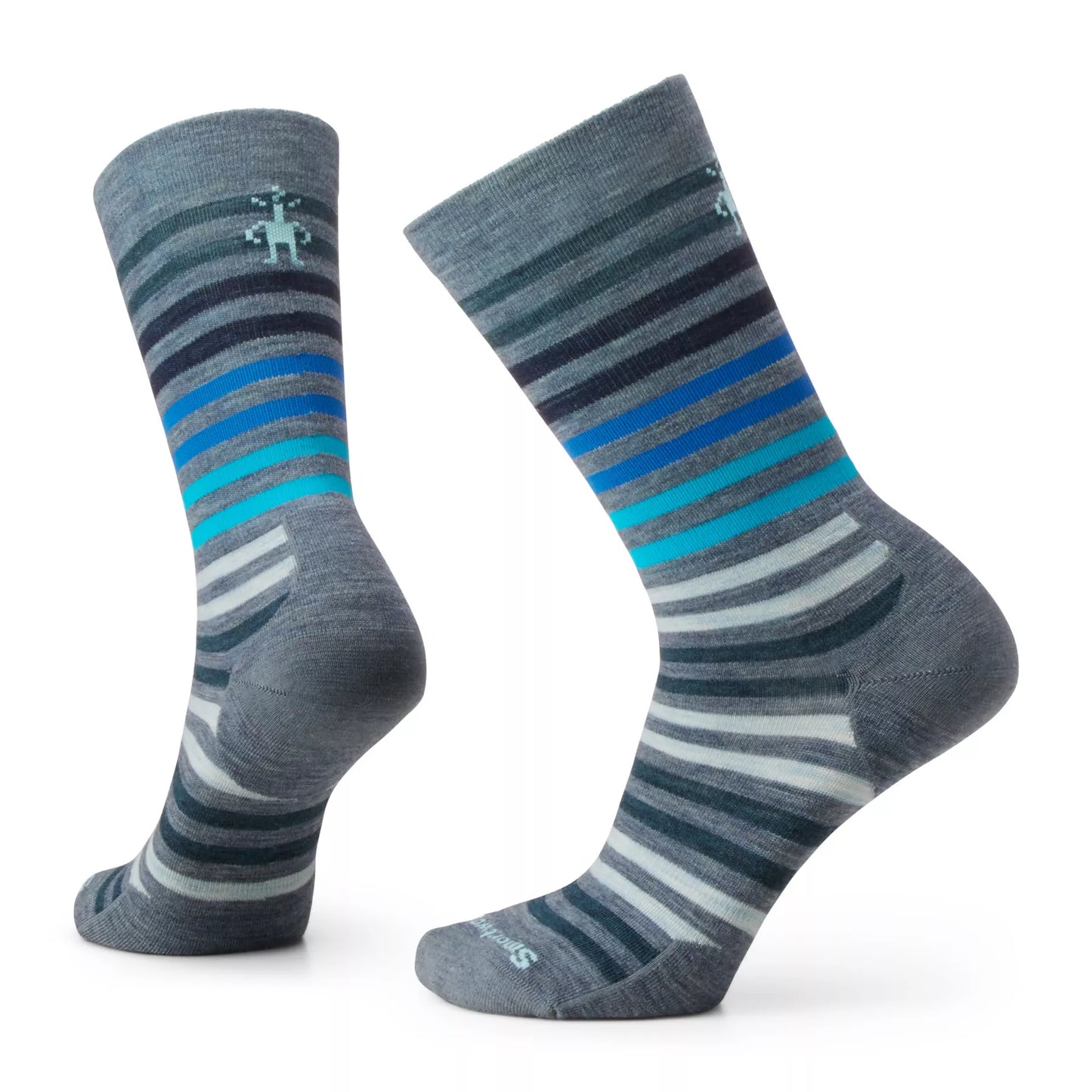 Smartwool Everyday Spruce Street Zero Cushion Crew Socks - Pewter Blue