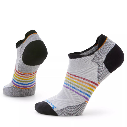 Smartwool Run Zero Cushion Pride Rainbow Low Ankle Socks - Rainbow