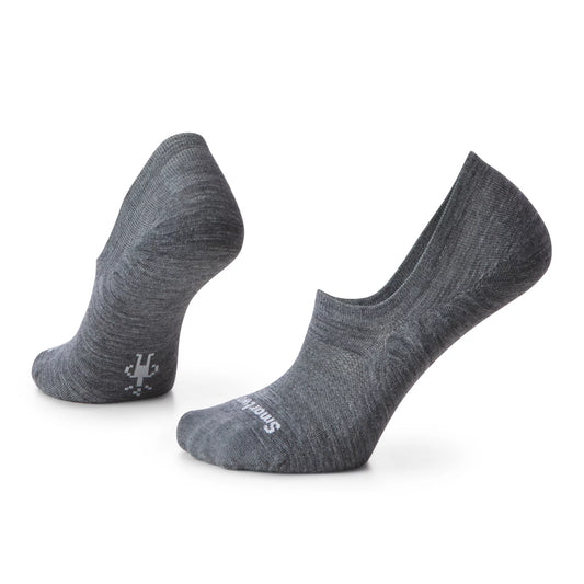 Smartwool Everyday No Show Zero Cushion Socks - Medium Gray