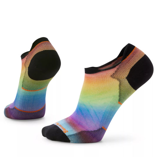 Smartwool Run Zero Cushion Pride Rainbow Print Low Ankle Socks
