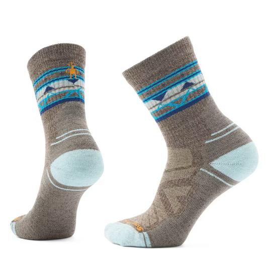 Smartwool Women's Hike Low Cushion ZigZag Sock - Military Olive/Fossil