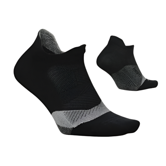 Feetures Women's Elite Light Cushion Sock - Midblock Black