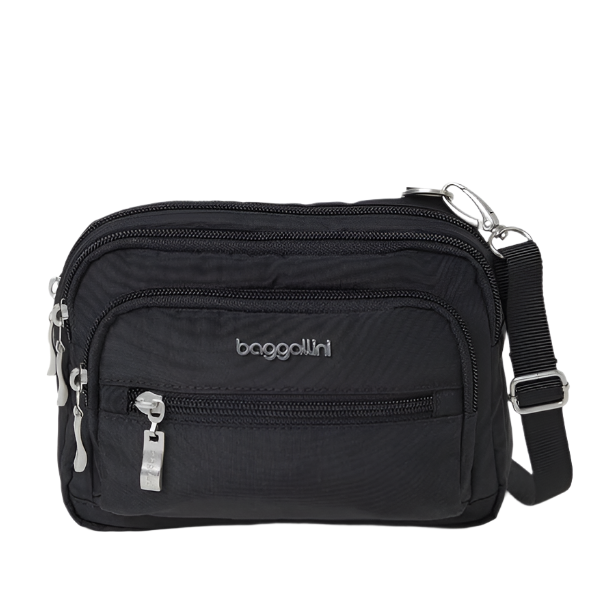 Baggallini Women's Triple Zip Bag - Black