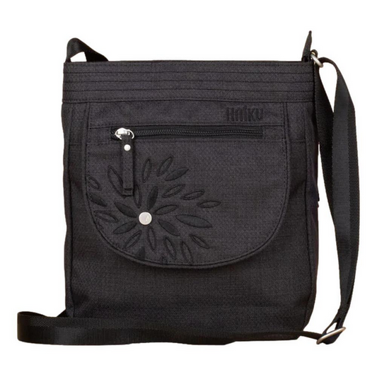 Haiku Women's Jaunt Crossbody Handbag - Black In Bloom