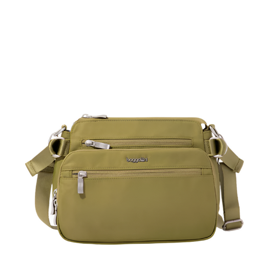Baggallini Marais Crossbody Bag - Sage Twill