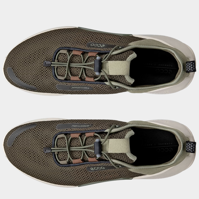 Ecco Men's Biom 2.0 Breathru Textile Sneaker - Vetiver/Tarmac/Cocoa Brown