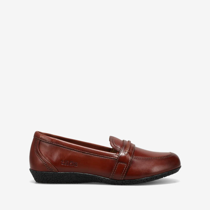 Taos Women's Gabby Slip-On Leather Loafers - Cognac