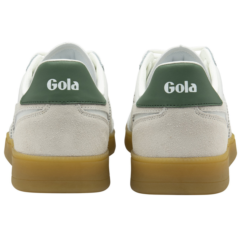 Gola Men's Viper Leather Sneaker - White/White/Evergreen/Gum