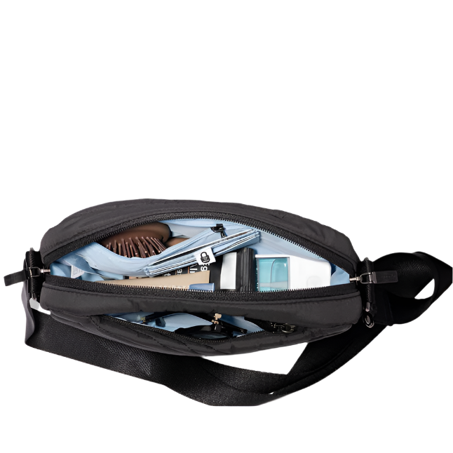 Baggallini Set Wave Crossbody - Black Wave Puff