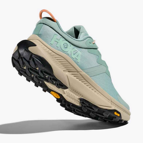 Hoka Women's Transport Commuter Shoe - Jade / Oyster Mushroom