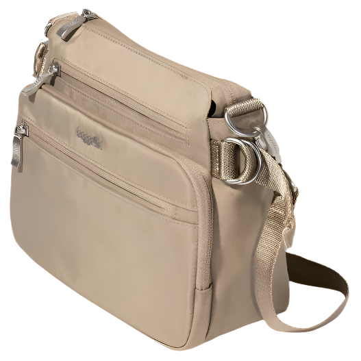 Baggallini Marais Crossbody - Taupe Twill