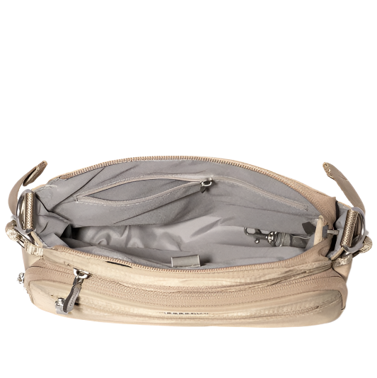 Baggallini Marais Crossbody - Taupe Twill