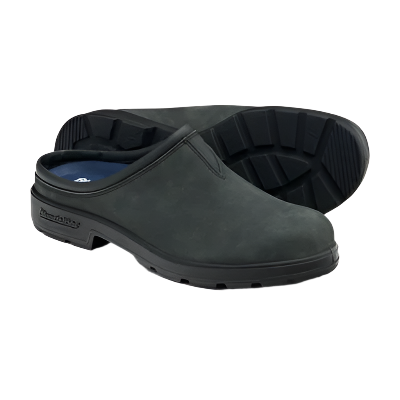 Blundstone Women's 2420 Nubuck Leather Clog - Rustic Black