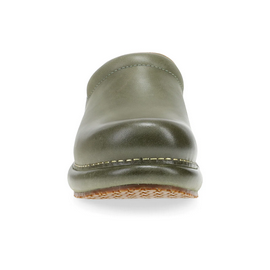 Dansko Women's Platform Pro Nubuck Clog - Green Burnished
