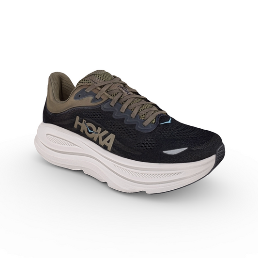Hoka Men's Bondi 9 Running Shoe - Black/River Rock