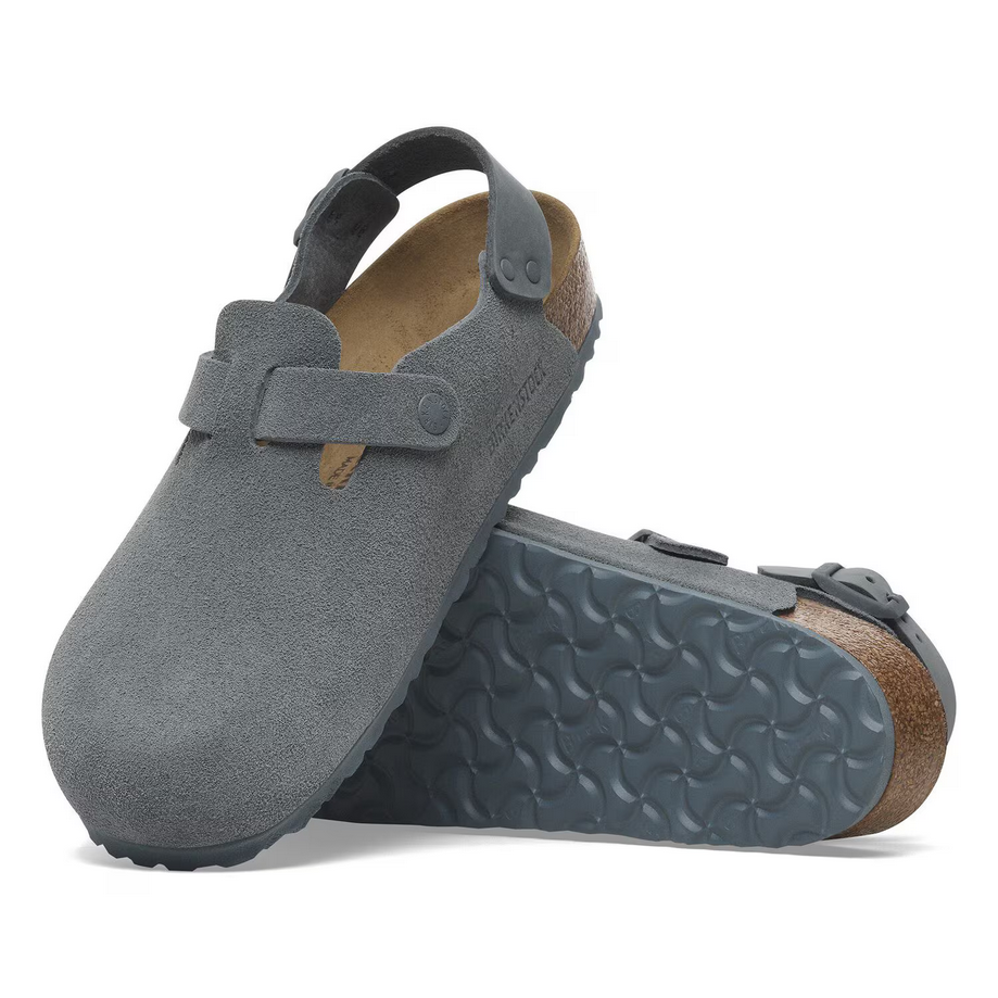 Birkenstock Women's Tokio Clog - Basalt Gray Suede