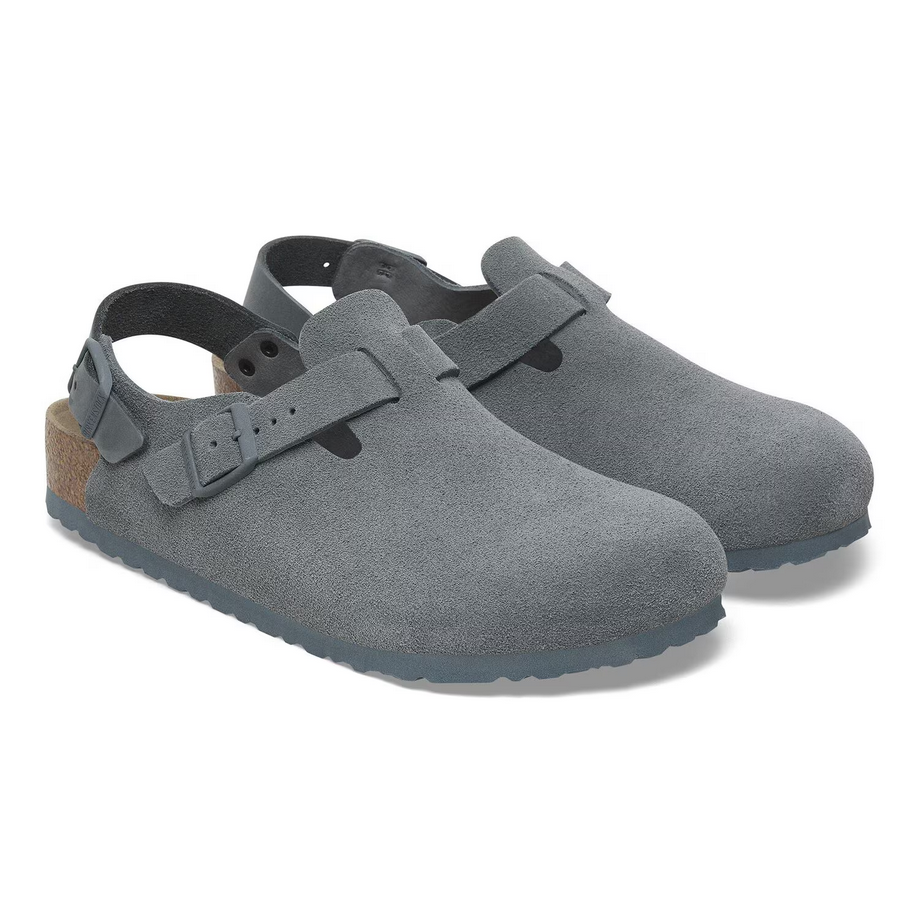 Birkenstock Women's Tokio Clog - Basalt Gray Suede