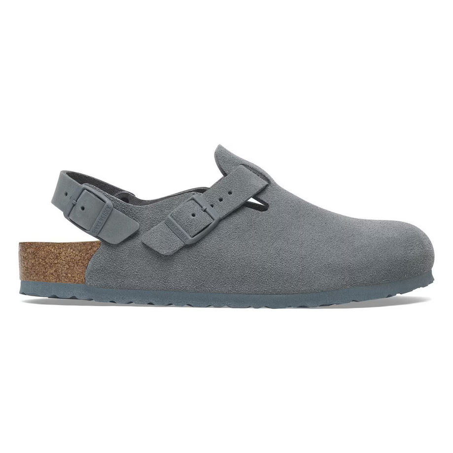 Birkenstock Women's Tokio Clog - Basalt Gray Suede