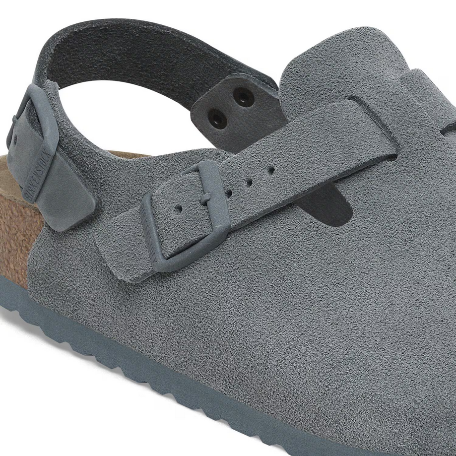 Birkenstock Women's Tokio Clog - Basalt Gray Suede