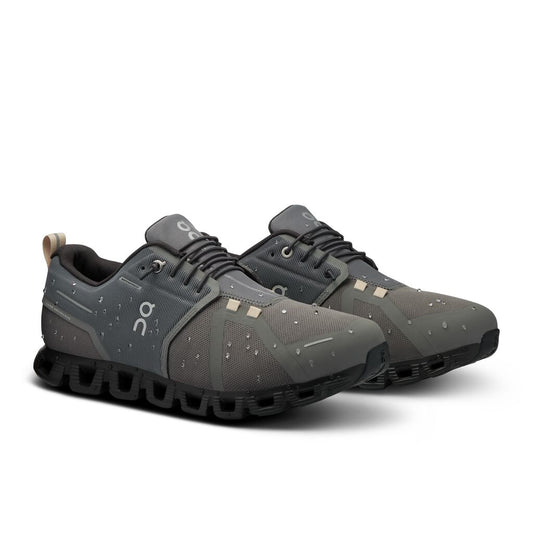 On Running Men's Cloud 5 Waterproof Sneaker - Asphalt/Magnet