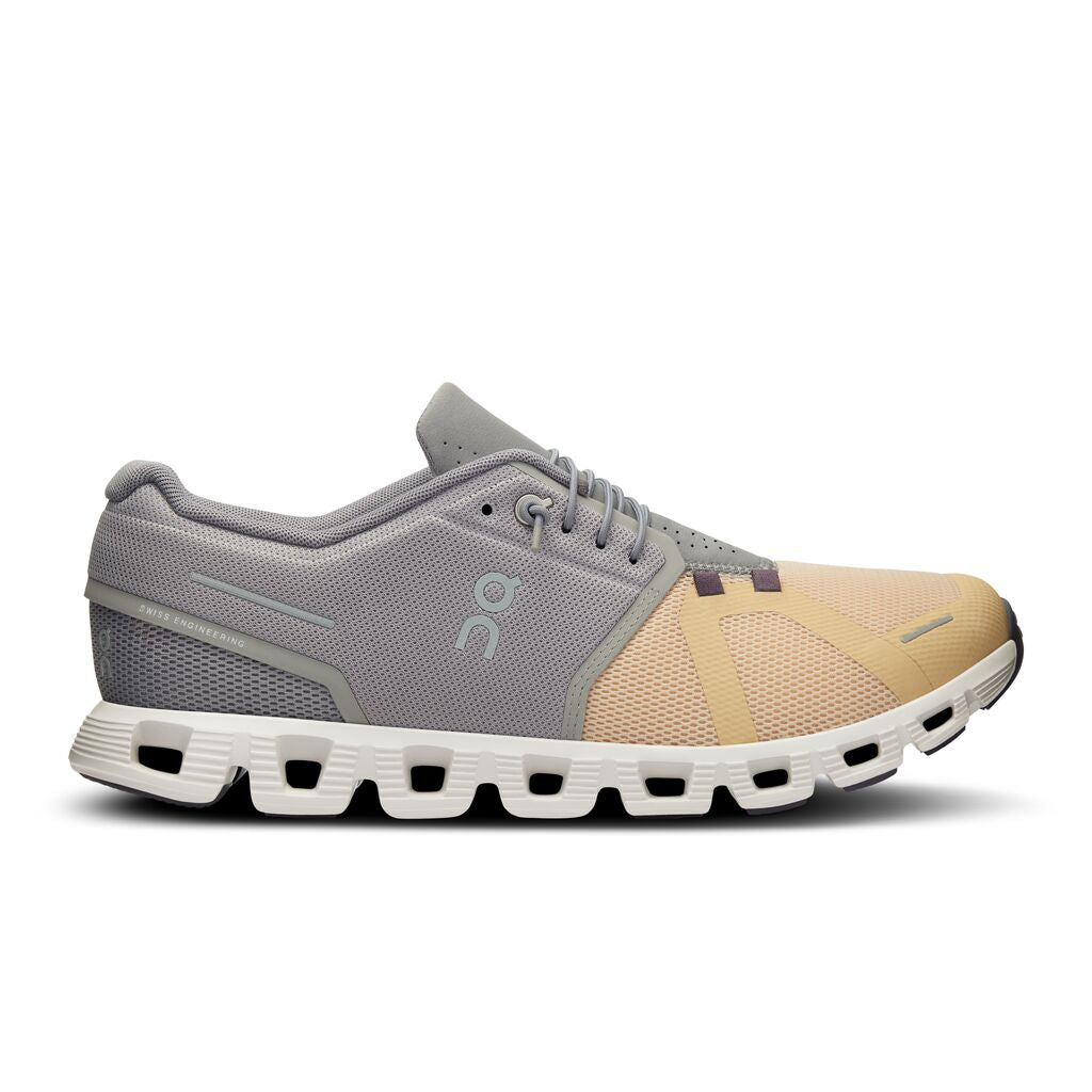 On Running Men's Cloud 5 Running Sneakers - Fog/Savannah