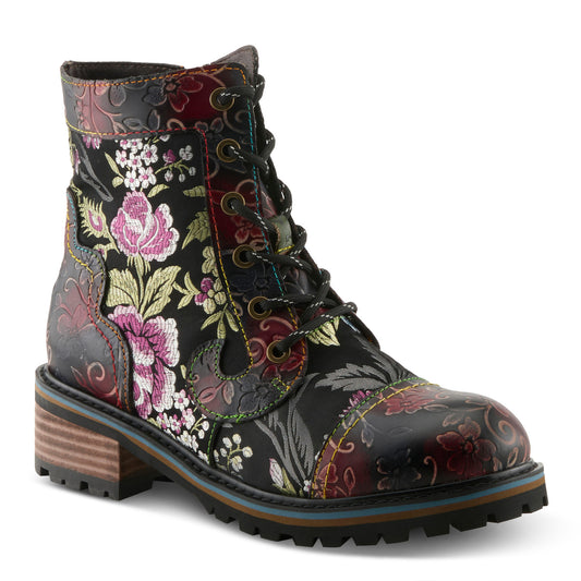 Spring Step Women's Fantastic Combat Boot - Black Multi