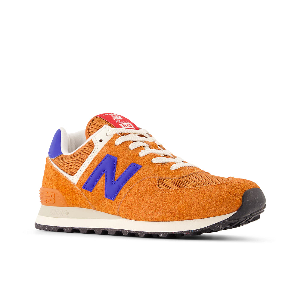 New Balance Men's 574 Sneaker - Sienna with Blue Gemstone