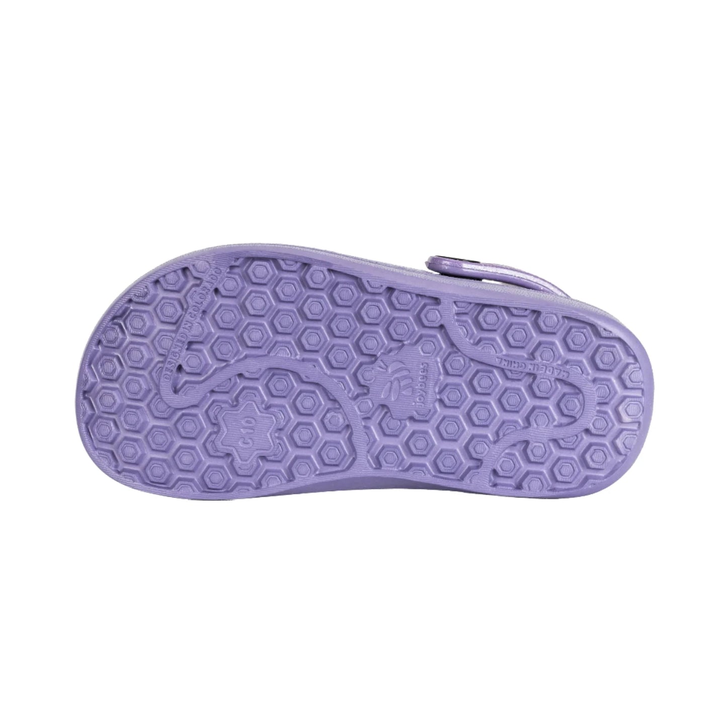 Joybees Kids Varsity Clog - Glitter Enchantment Purple