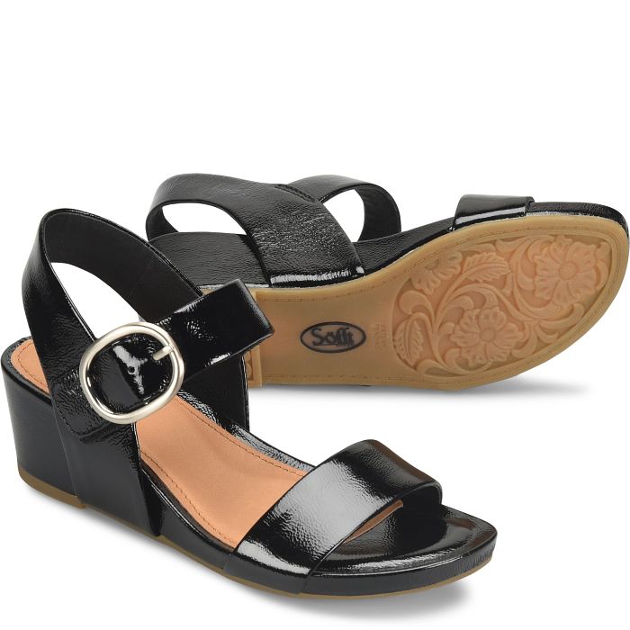Women's Vaya Wedge Sandals - Black Patent