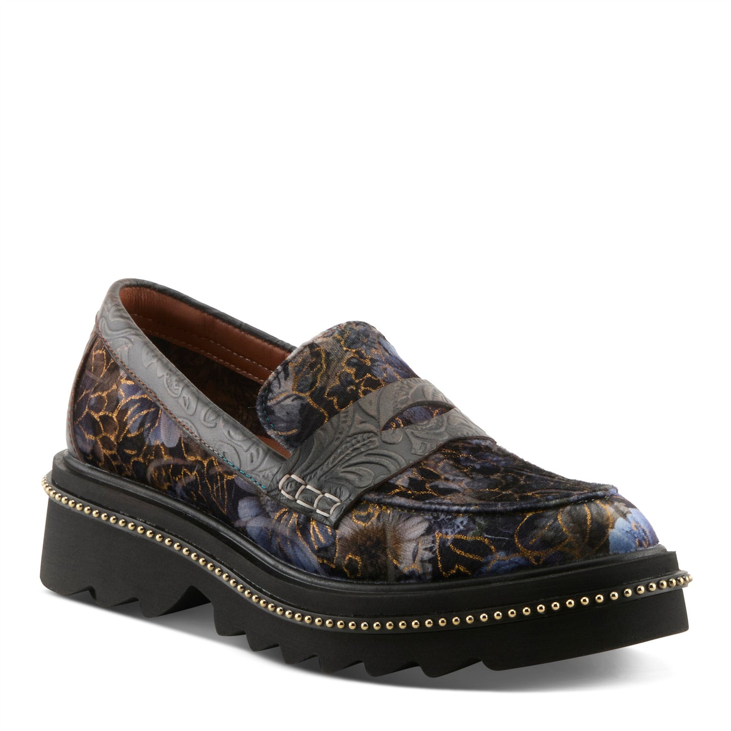 L'Artiste by Spring Step Women's Altona Vivi Loafer - Navy Multi