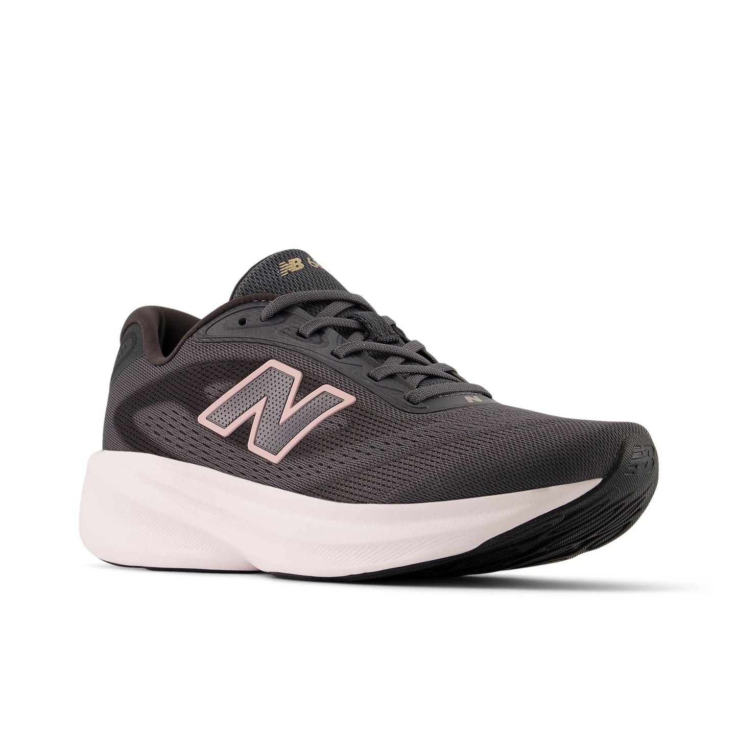 New Balance Women's Fresh Foam 680v9 - BLACK CEMENT with PINK SALT