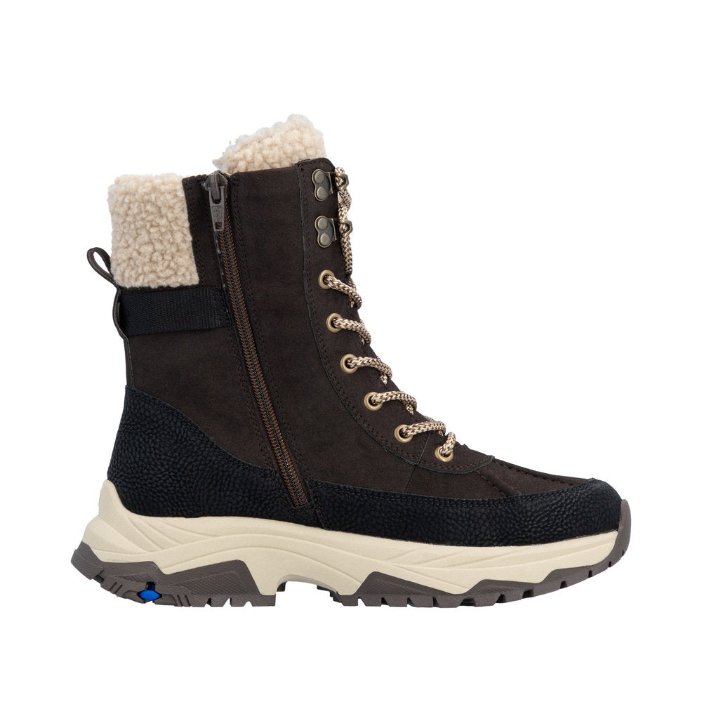Rieker Women's Gianna Waterproof Boots - Schwarz/Nougat